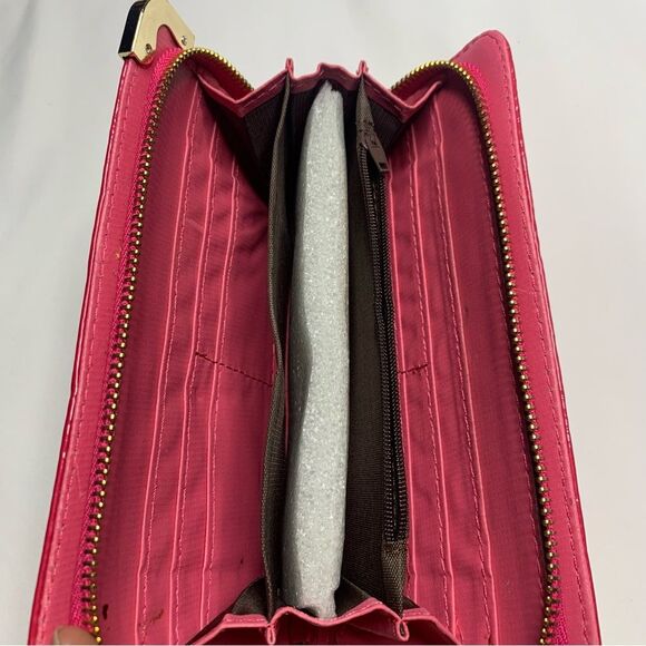 Unbranded Zippered Wallet NWOT Hot Pink - Picture 2 of 5